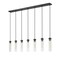 Z-Lite Beau Linear Chandelier, 7-Light, 4.75 In.W x 54 In.L x 12.75 In.H, Matte Black/Clear 740P-7L-MB - alternate 7
